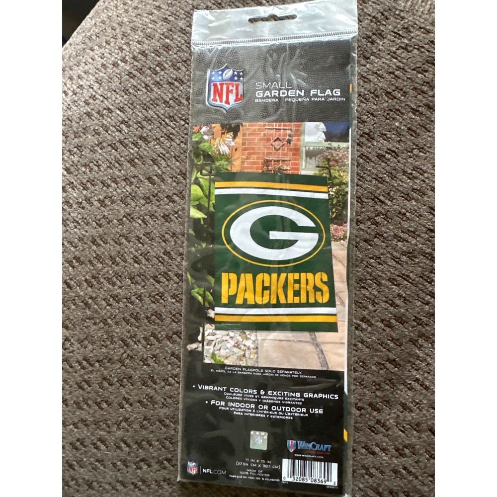 WinCraft NFL Green Bay Packers Small Garden Flag 11x15 Indoor Outdoor 08369